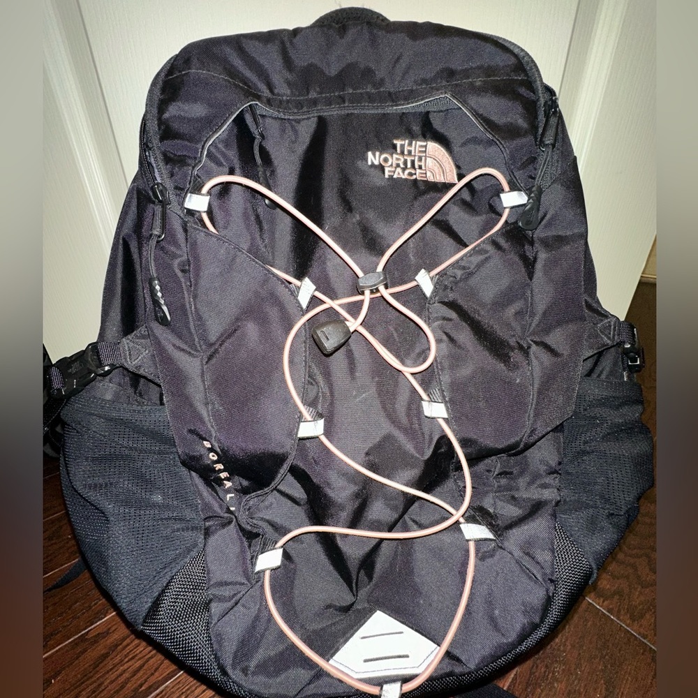 The North Face Borealis Backpack in Rose/Black